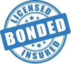 licensed, bonded, and insured